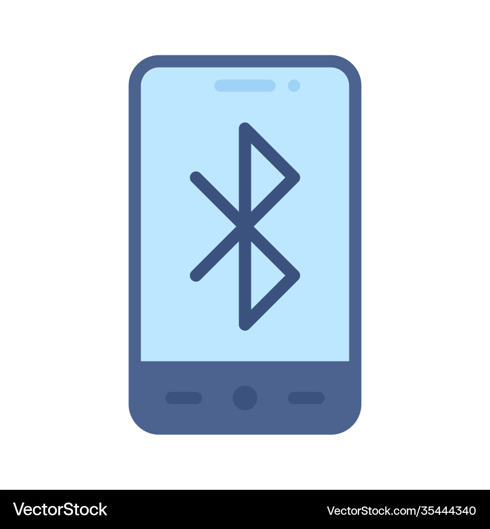 Bluetooth app icon mobile application Vector Image