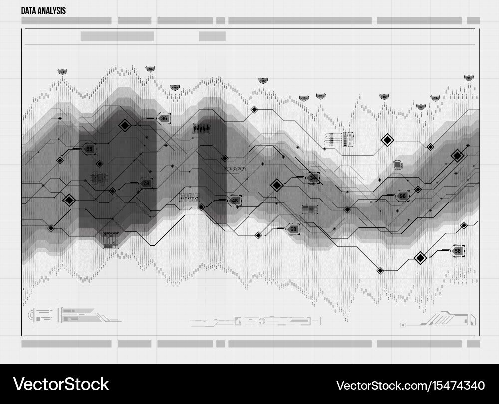 Data analysis visualization visual vector image