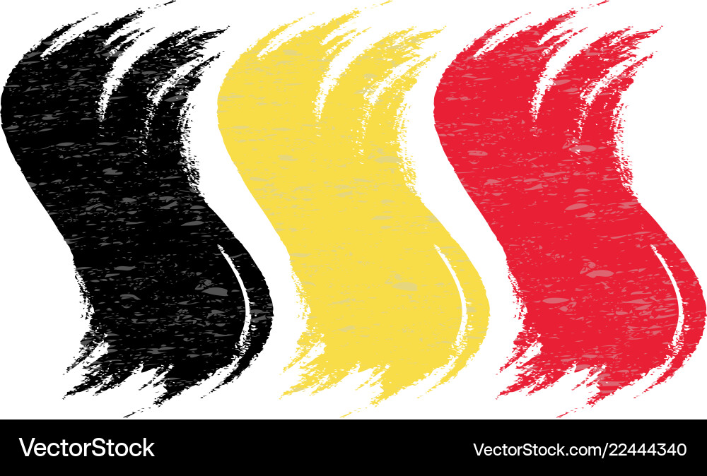Grunge Pinselstrich mit nationaler Flagge von Belgium Grunge Pinselstrich mit nationaler Flagge von Belgium vektorbild