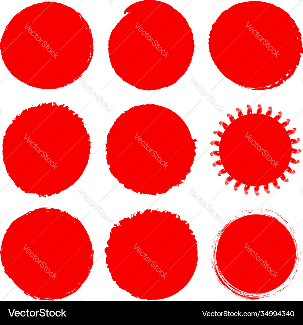 Grungy circle blob blotch Vector Image