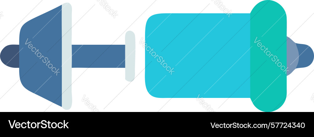 Modern bell with handle and bar icon design vector image