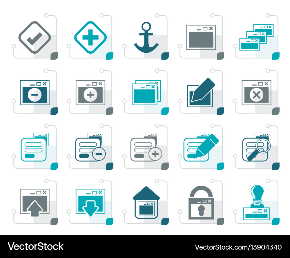 Styling Application Programmierserver Styling Application Programmierserver vektorbild