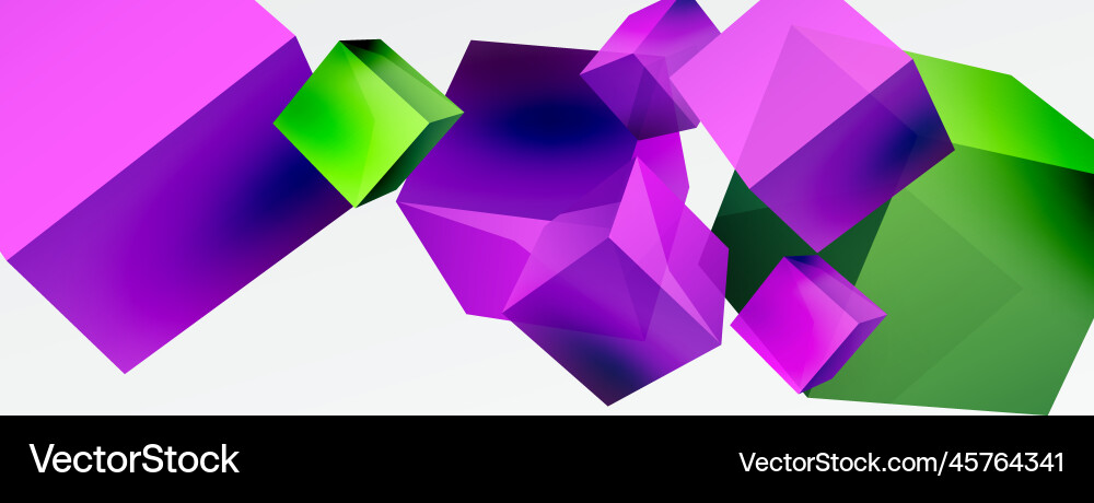 3d cubes abstract background composition 3d cubes abstract background composition vector image