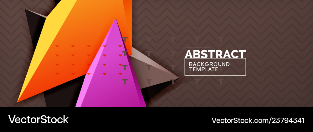 3d triangular minimal abstract background 3d triangular minimal abstract background vector image
