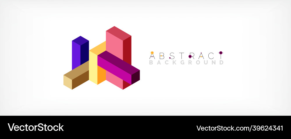 Abstract background 3d cubes cubic elements Abstract background 3d cubes cubic elements vector image
