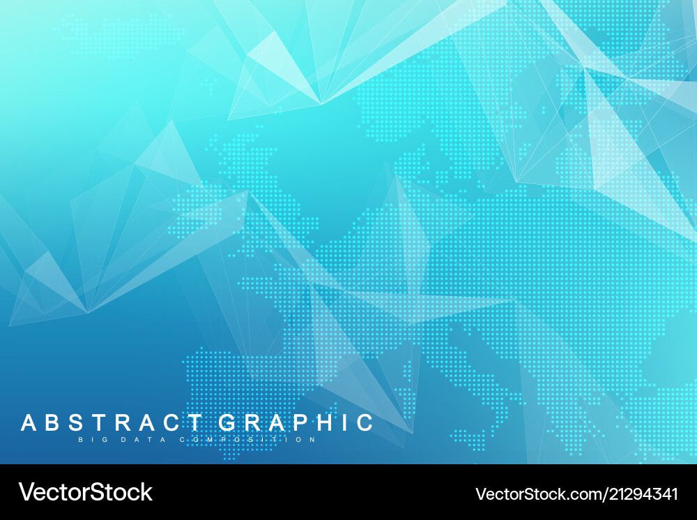 Big data visualization graphic abstract Vector Image