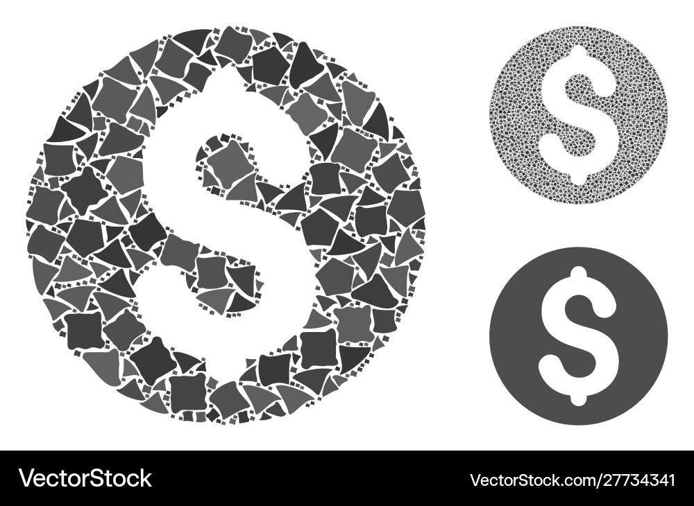 Coin composition icon humpy items Coin composition icon humpy items Vector Image