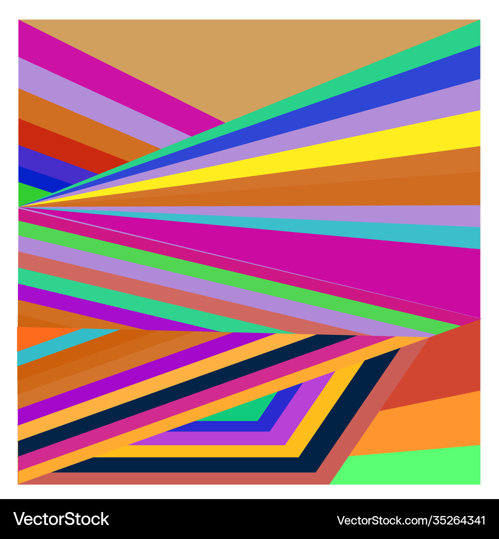 Colorful geometric and curve background pattern Vector Image