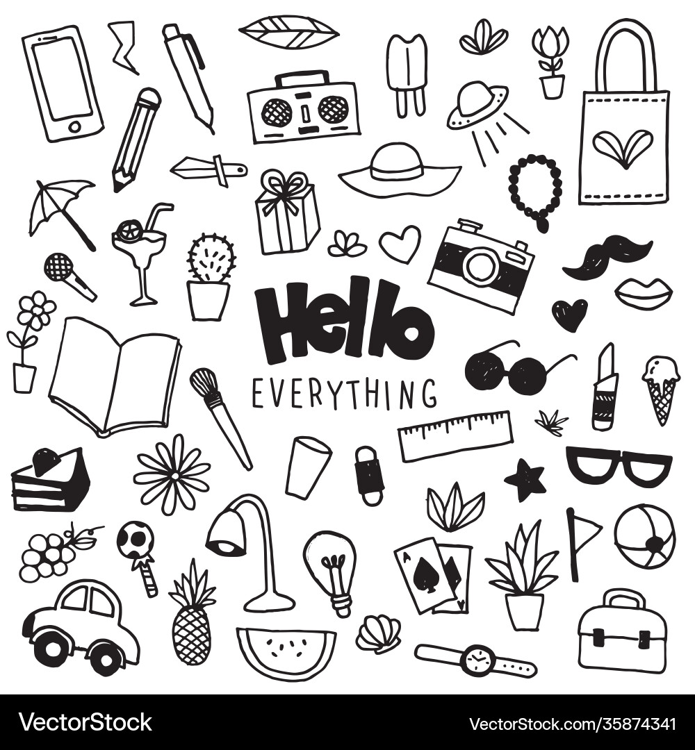 Doodle element object Vector Image