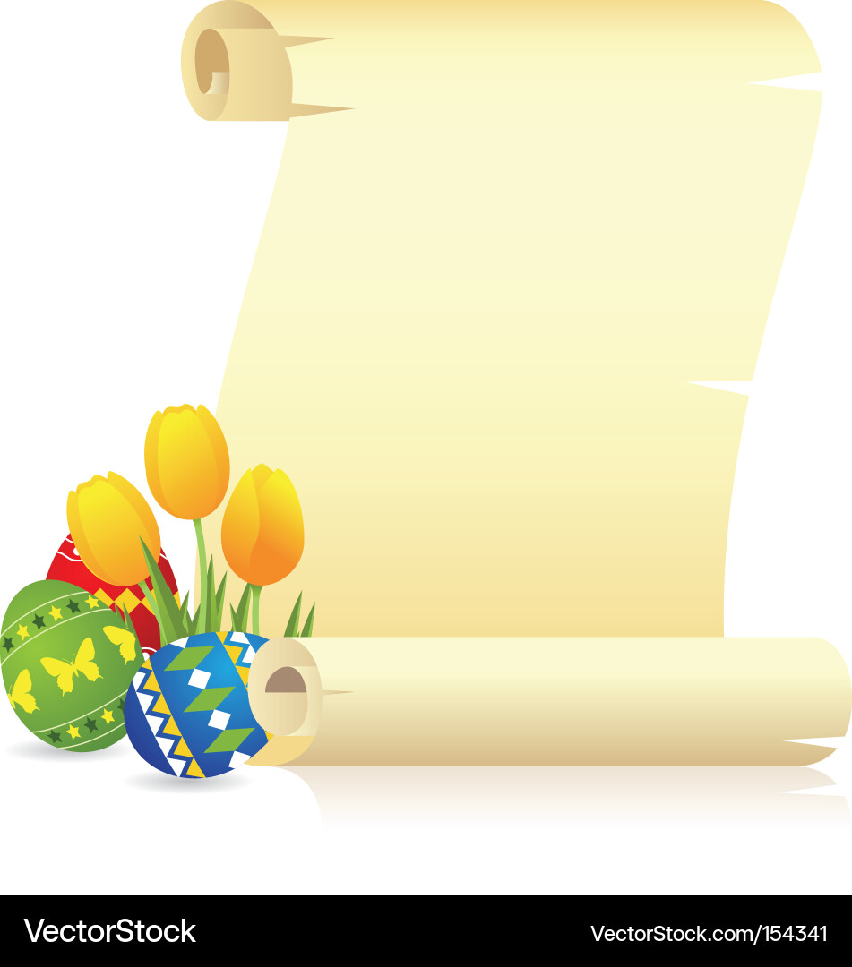 Easter manuscript Vector Image