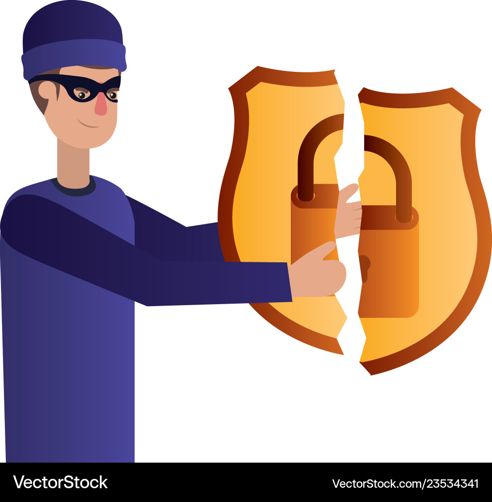 Hacker stealing information avatar character vector image