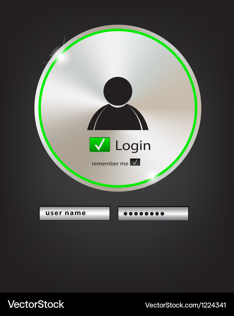 Login Button - Abstract Background vector image