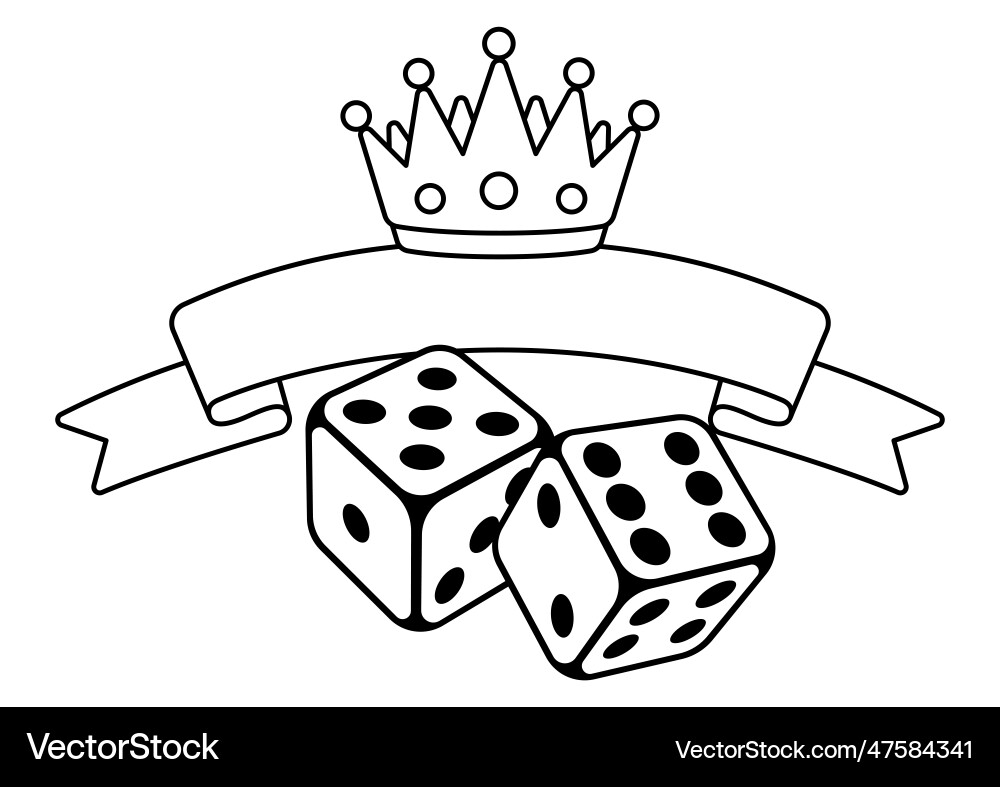 Playing dice game craps image Playing dice game craps image vector image