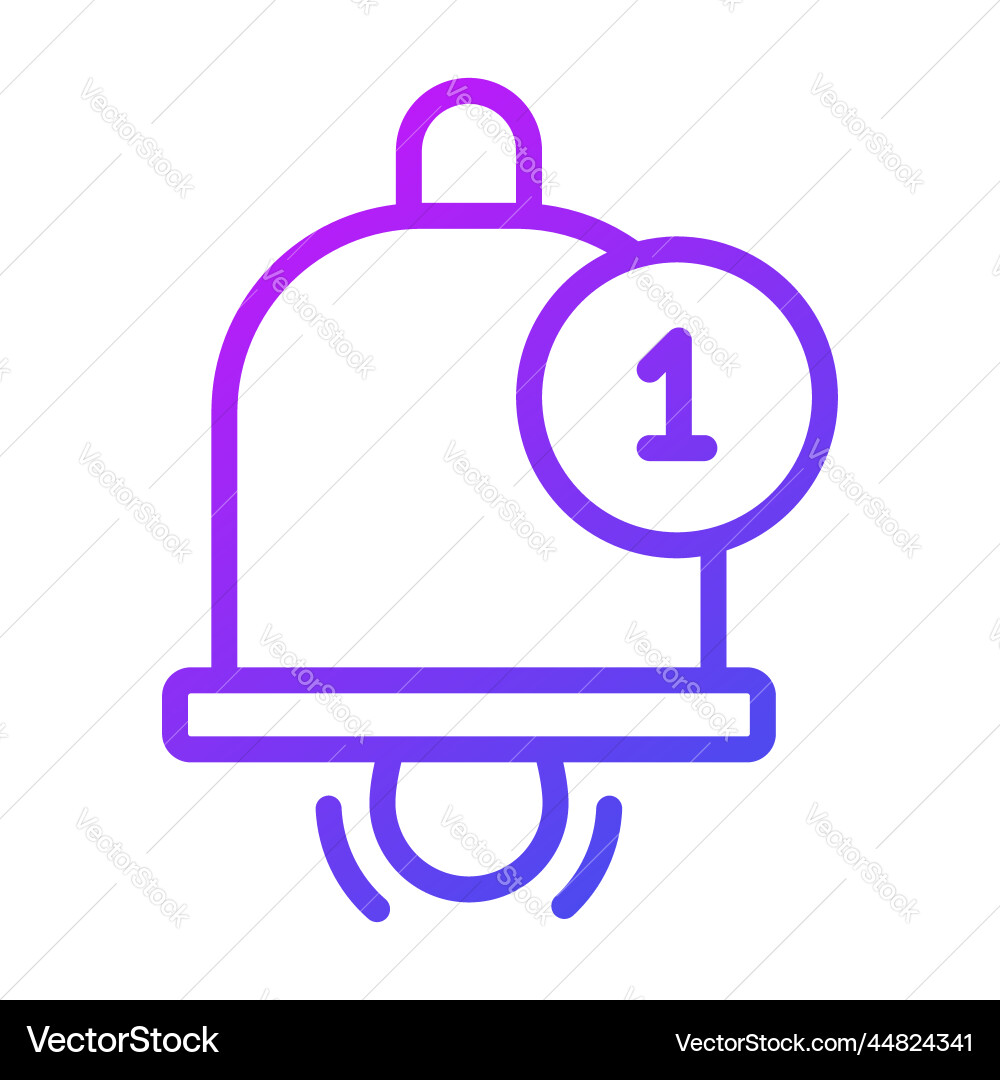 Reminder icon user interface as a simple sign Vector Image