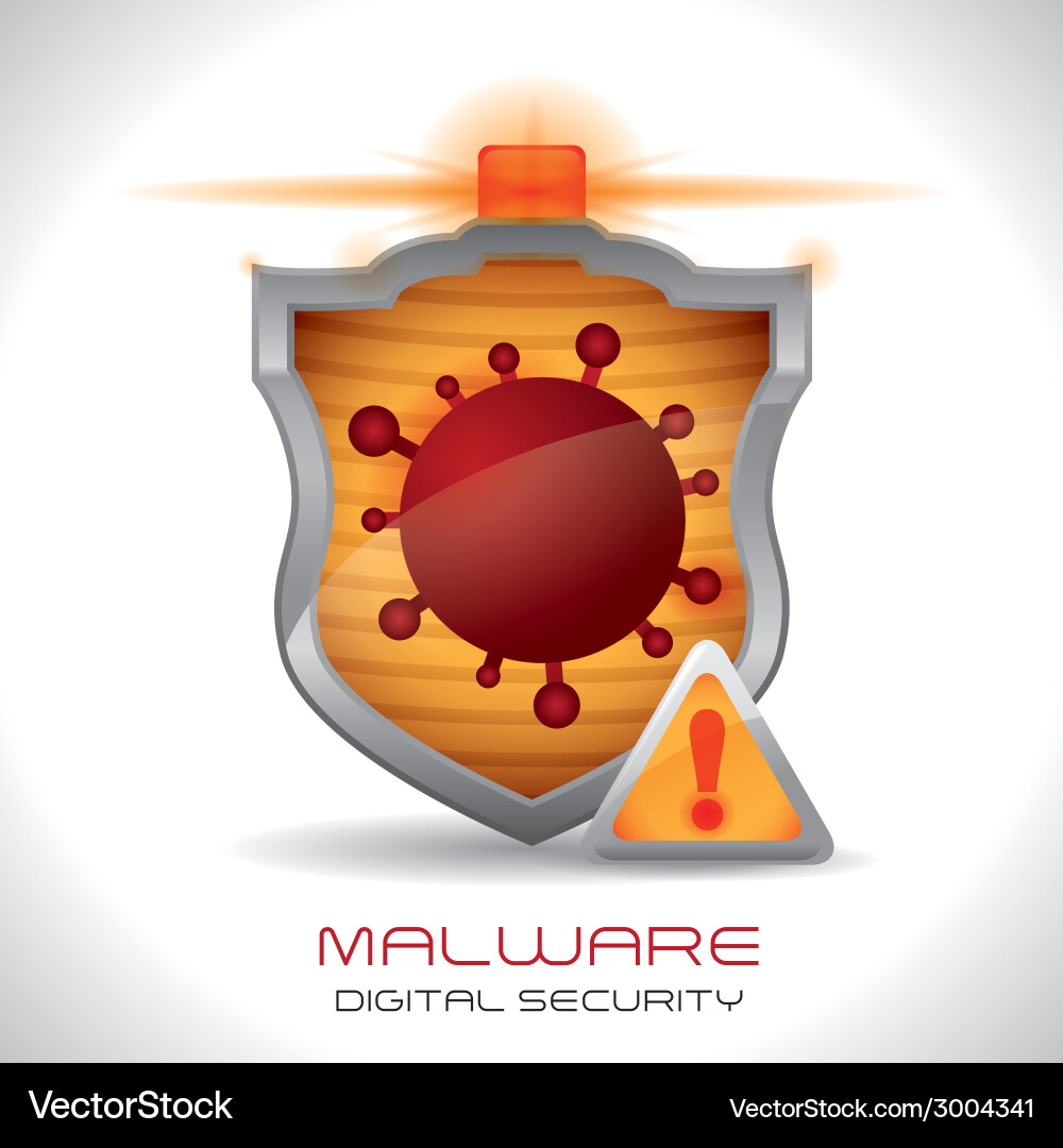 Security system over gray background Vector Image
