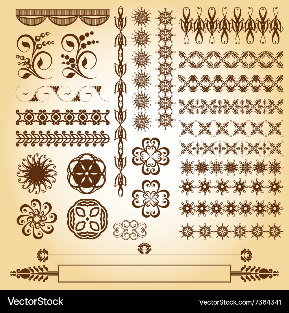 Set of graphic elements for design vector image