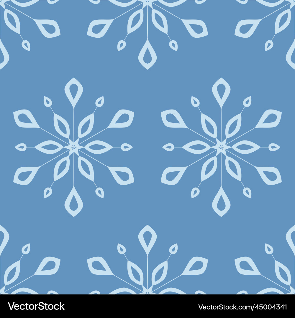 Snowflake ice seamless pattern for textile design Snowflake ice seamless pattern for textile design vector image