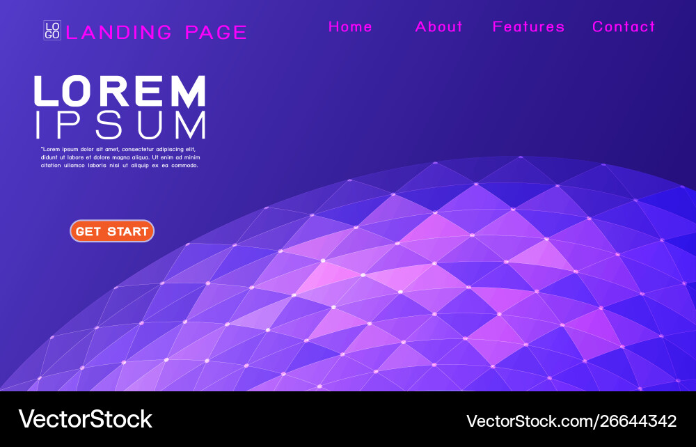 Abstract 3D Mesh Gradient Background vector image