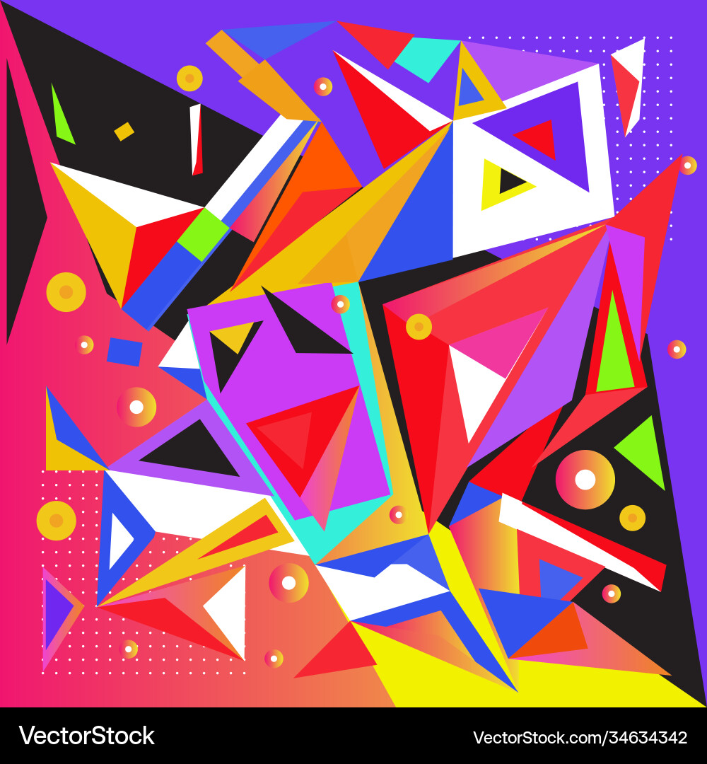 Abstract modern triangles background pattern vector image