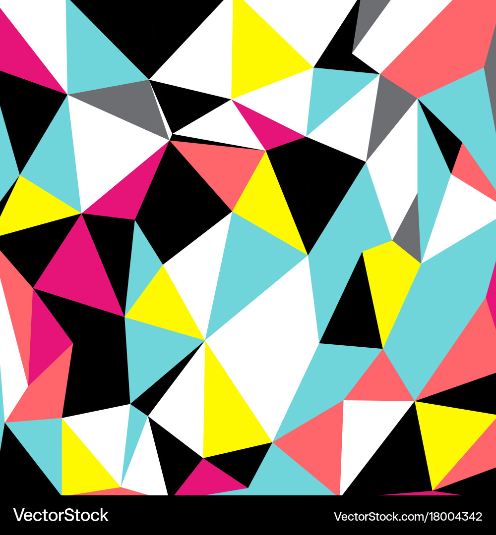 Abstract triangles geometrical pattern vector image