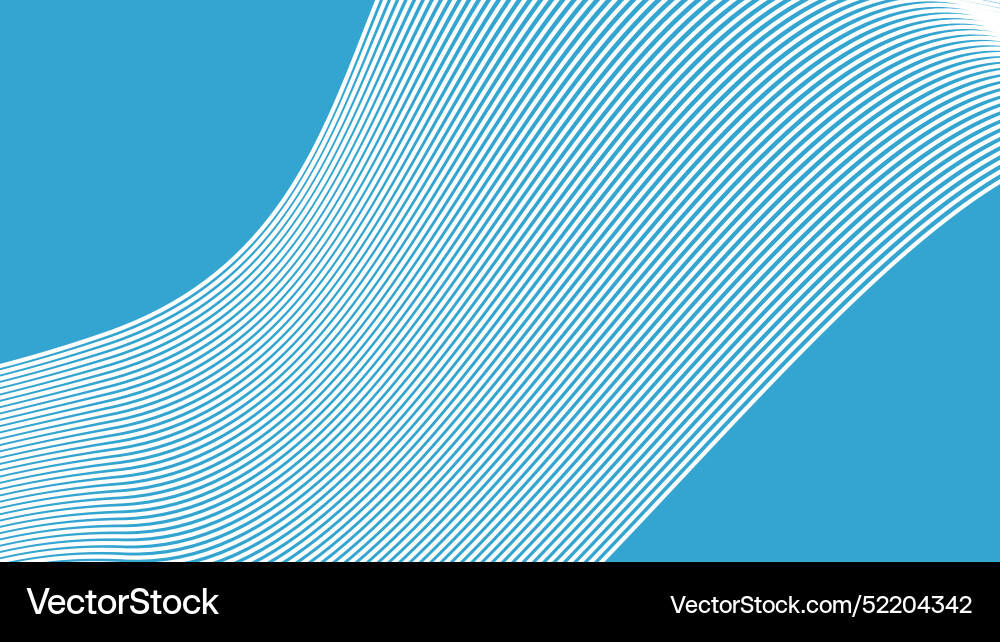 Cyan blue abstract background with curve line Vector Image