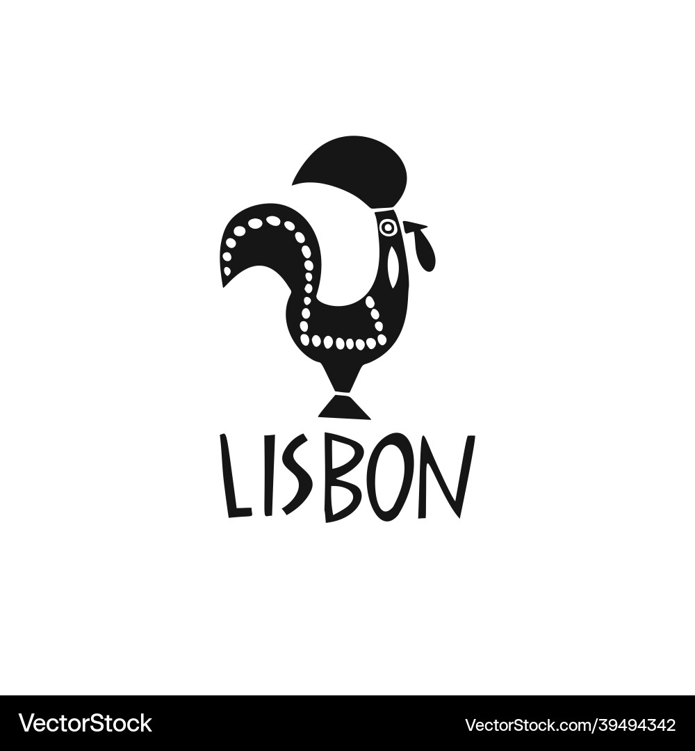 Hand drawn symbol of portugal travel vector image