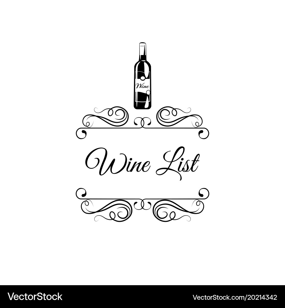 Retro Wine Label Pattern vector image