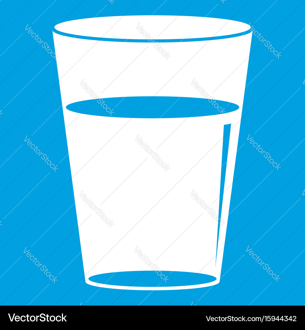 Wasserglas Icon vektorbild
