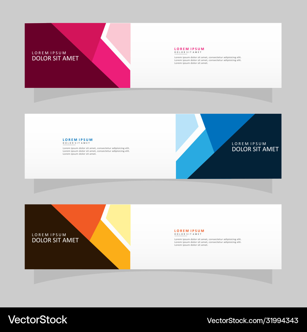 Abstract design banner web template Abstract design banner web template vector image