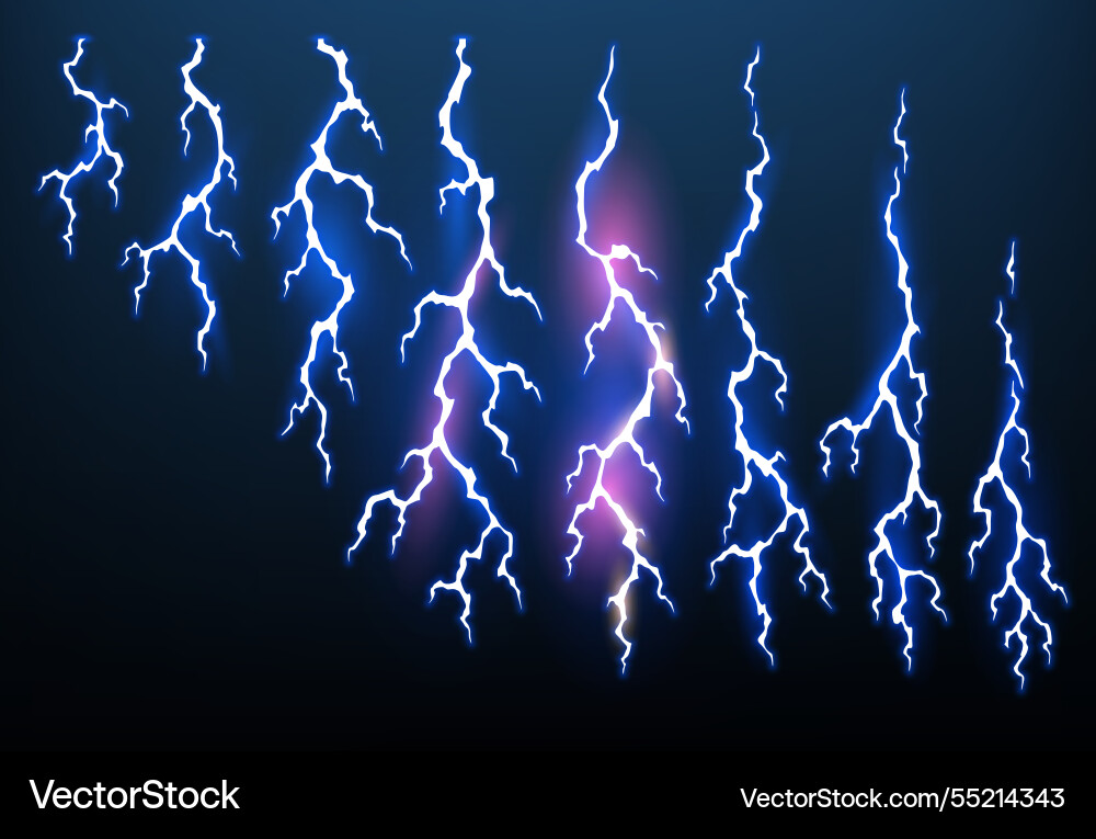 Dynamic Lightning Sparks Animation vector image