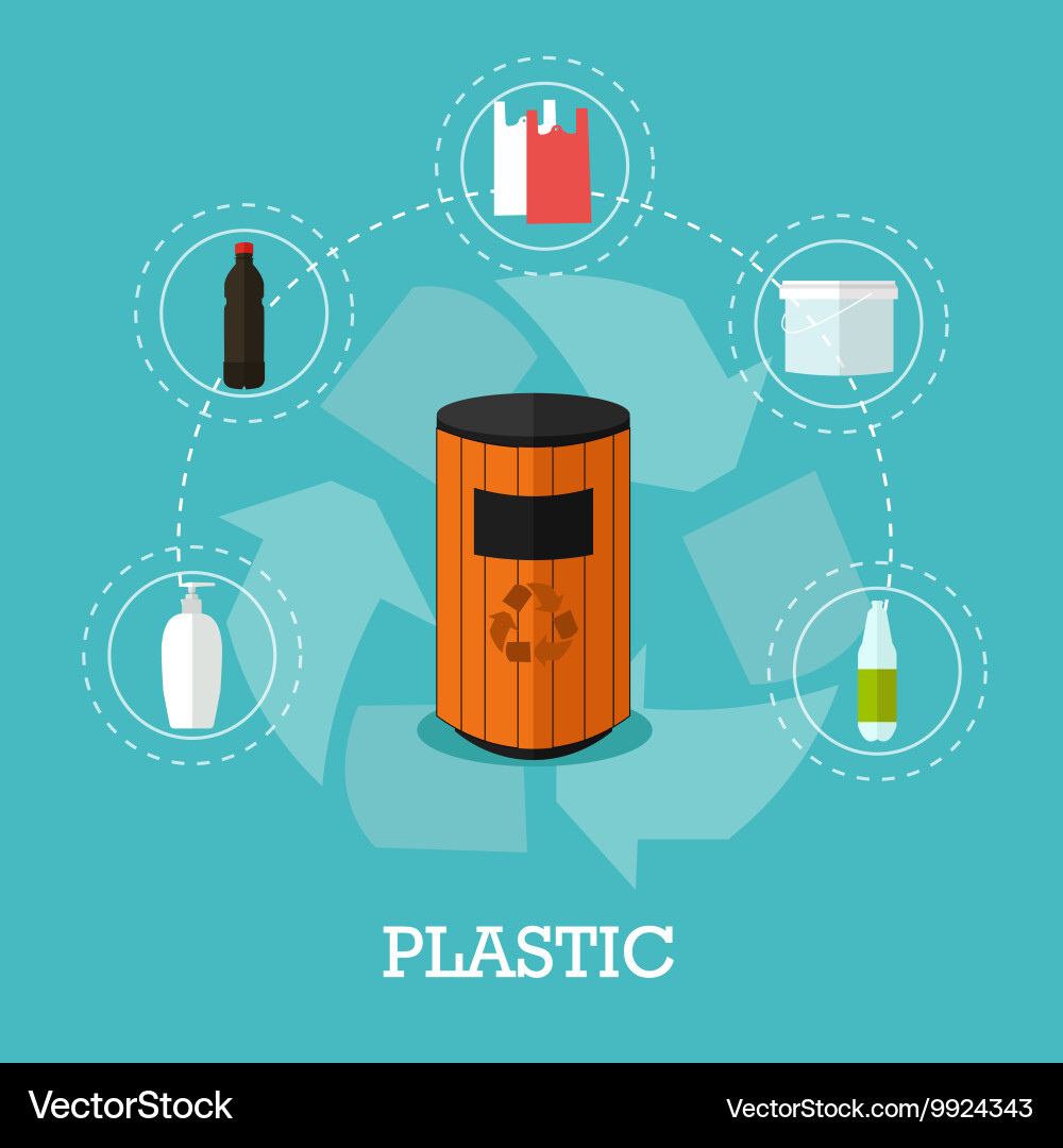 Garbage recycle concept vector image