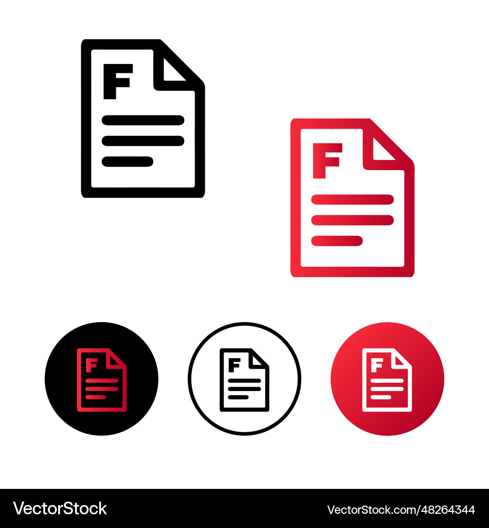 Abstract result fail icon Vector Image