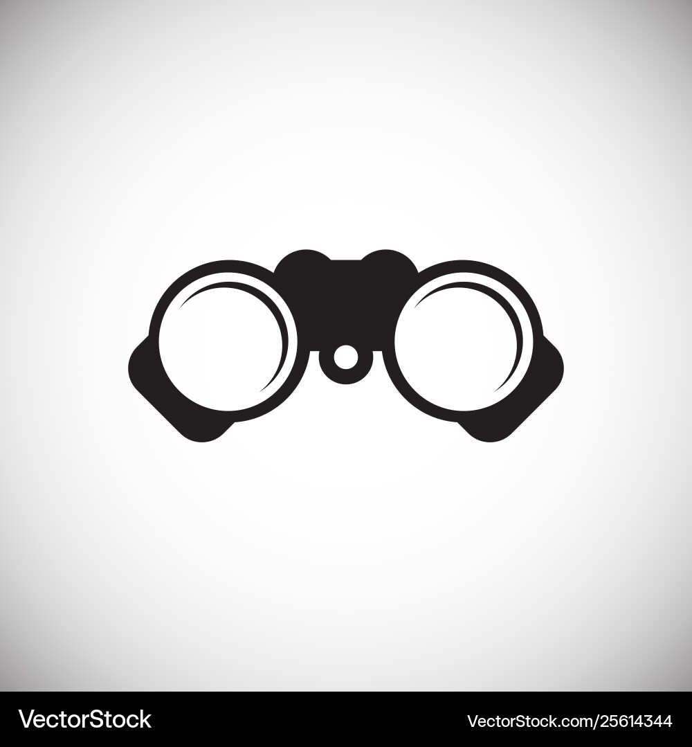 Binocular icon on background for graphic and web Binocular icon on background for graphic and web vector image