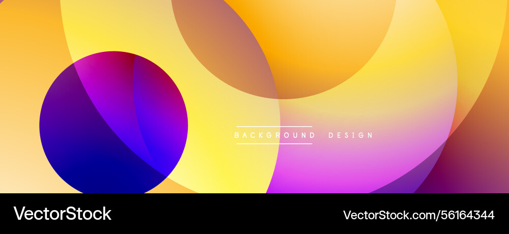 Colorful overlapping circles create abstract Colorful overlapping circles create abstract Vector Image