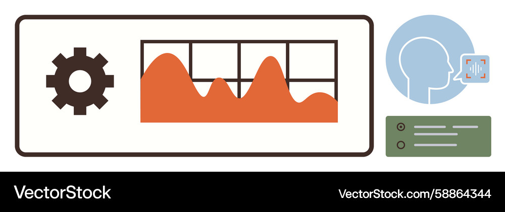 Data analysis and voice recognition with wave Data analysis and voice recognition with wave Vector Image