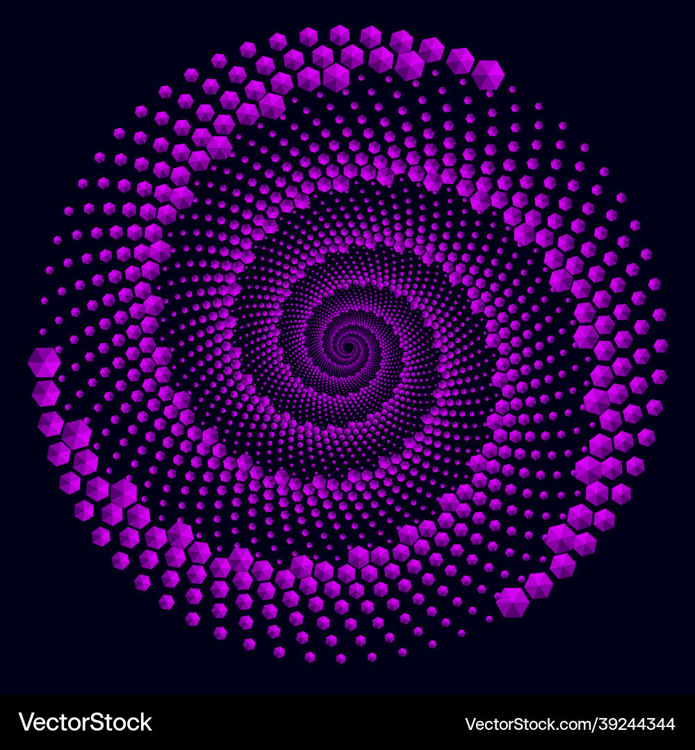 Dotted halftone spiral color pattern or texture Dotted halftone spiral color pattern or texture vector image