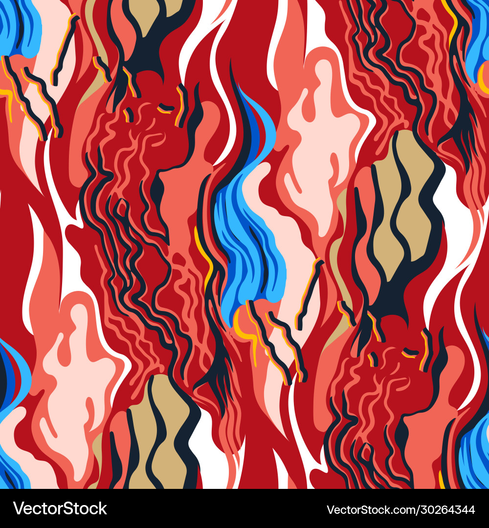 Dynamic Flame Pattern Vector Image