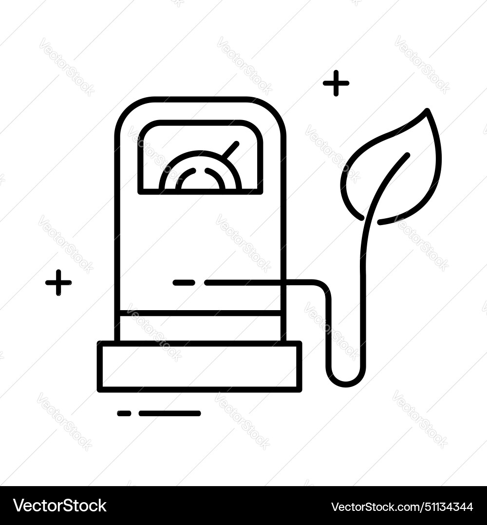 Eco fuel icon exploring sustainable and renewable Vector Image
