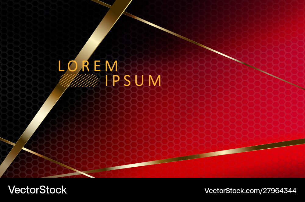 Geometric red composition with overlapping golden Geometric red composition with overlapping golden vector image