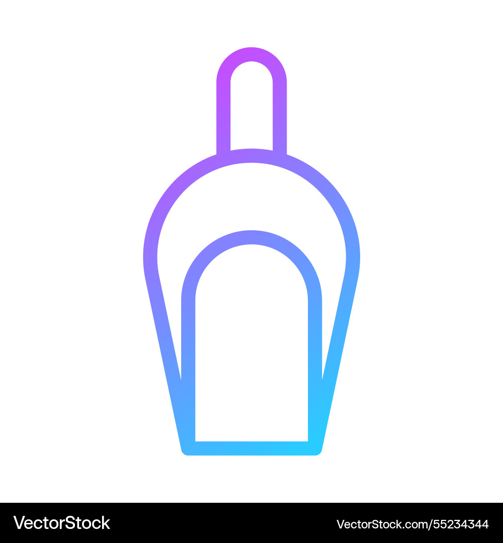 Gradient scoop icon simple minimalist design Vector Image