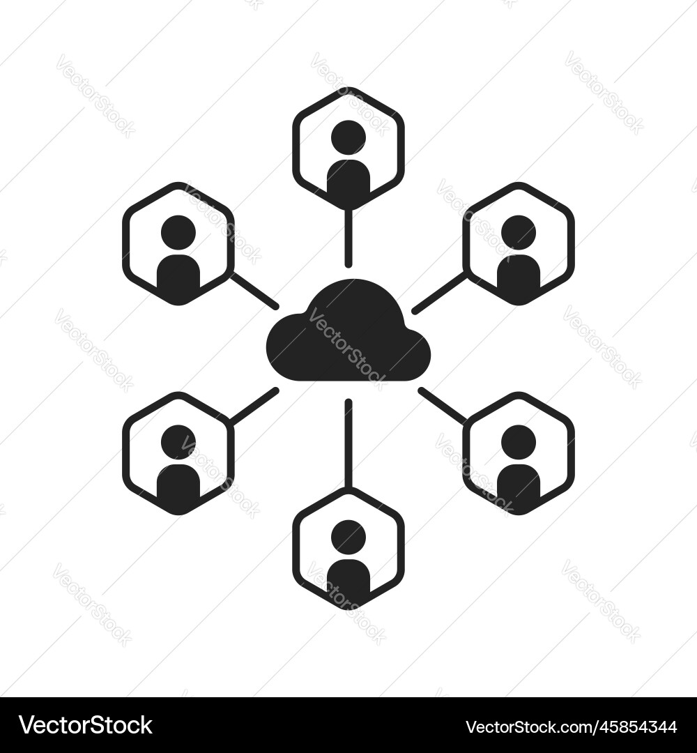 Personal data sync in cloud for web security Personal data sync in cloud for web security vector image