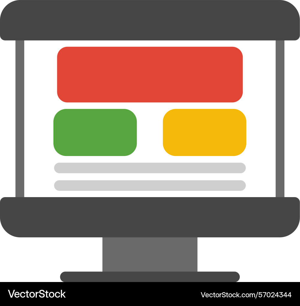 Section header flat style icon design Vector Image