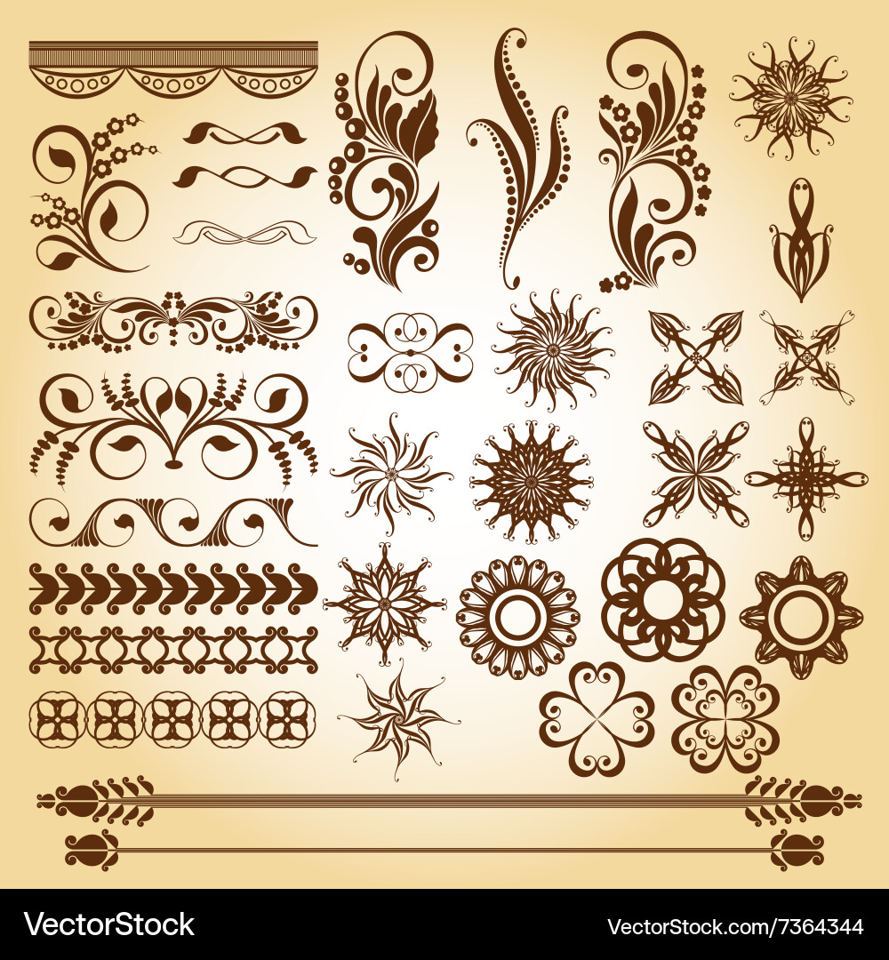 Set of graphic elements for design Vector Image