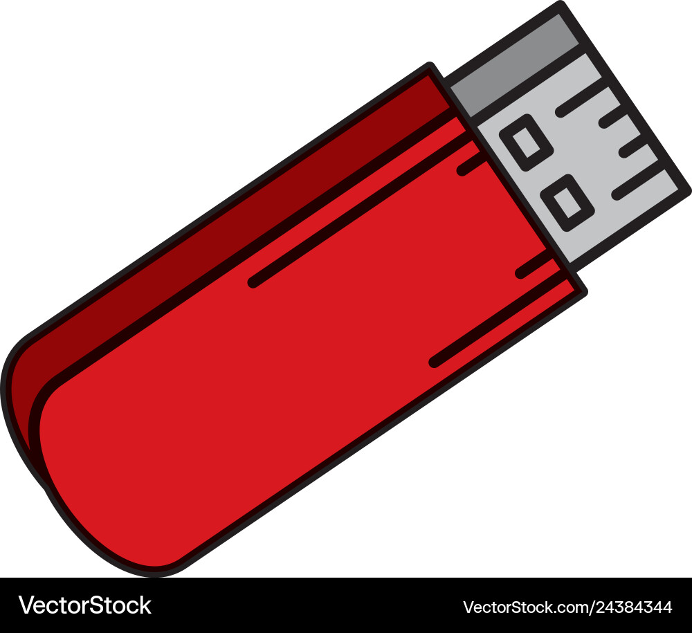 Usb memory isolated icon Usb memory isolated icon vector image