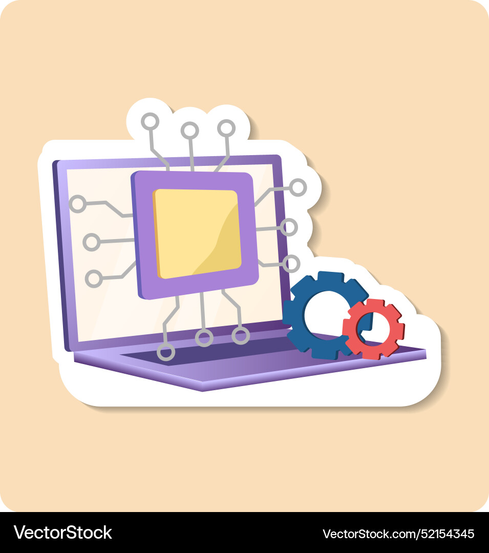 Artificial intelligence development process using Artificial intelligence development process using vector image