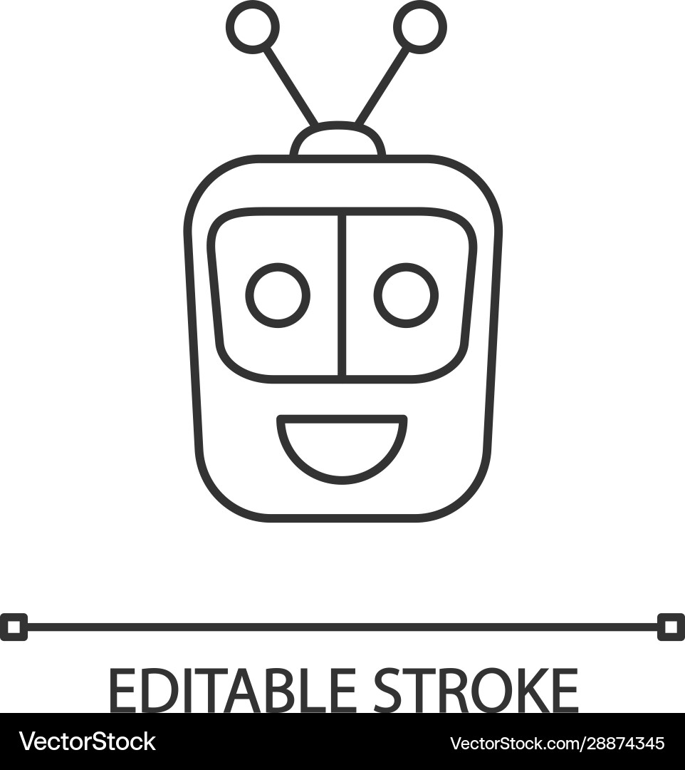 Chatbot linear icon Chatbot linear icon vector image