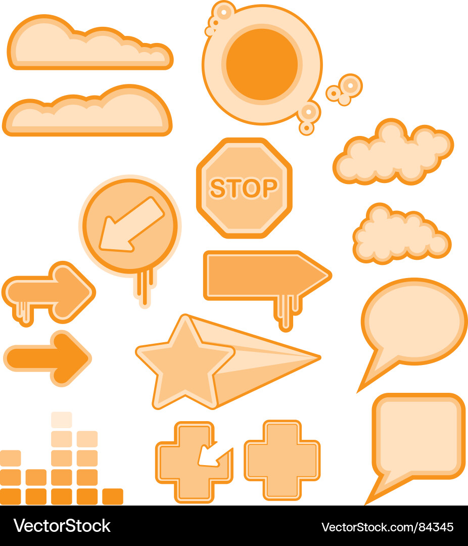 Design elements vector image