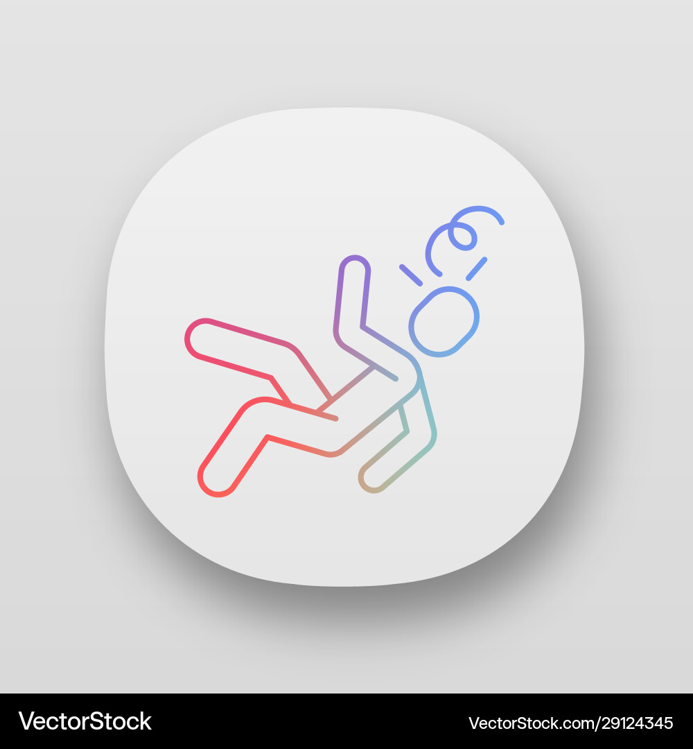 Fainting app icon Fainting app icon vector image