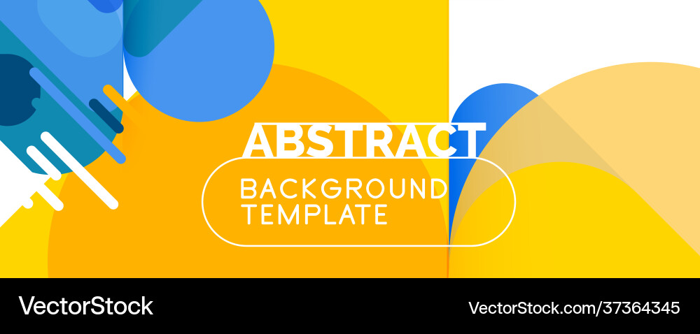 Flat geometric round shapes and dynamic lines Flat geometric round shapes and dynamic lines Vector Image