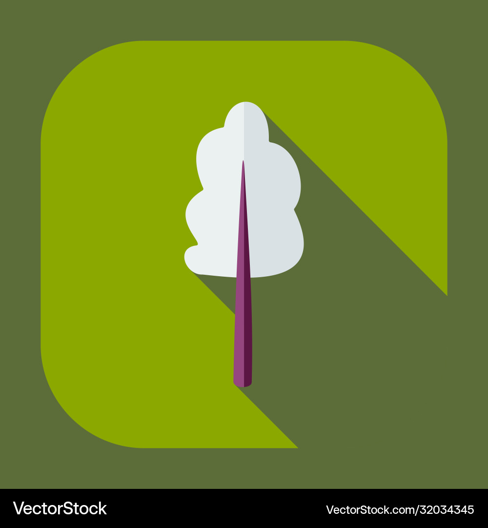 Flat modern design with shadow icons maple vector image